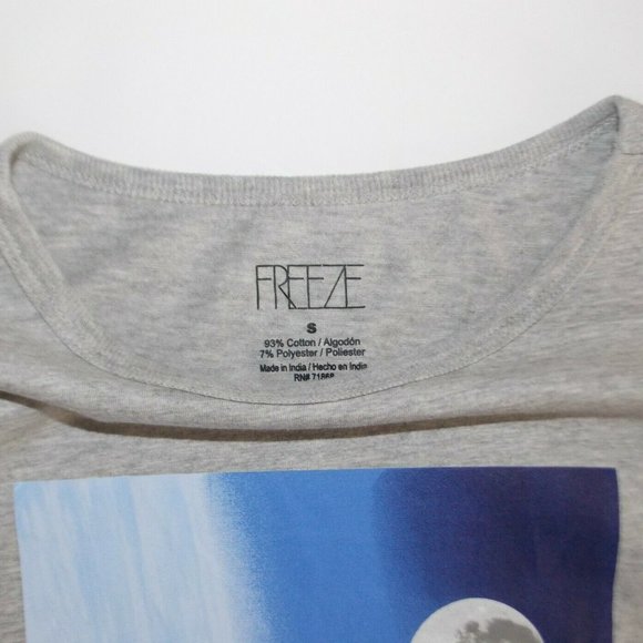 Freeze NASA "The Moon in Space" varsity stripe long sleeve T-shirt, M,L,XL - Picture 4 of 5